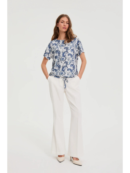 Moodo Top mit Paisley-Muster weiß Moodo