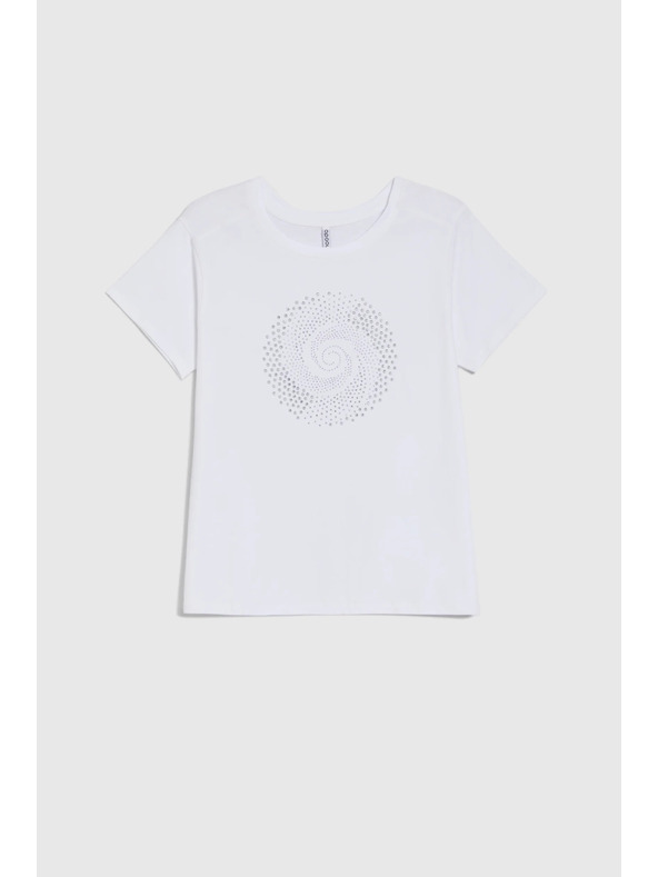 Moodo Weiße Bluse mit Taschen Moodo