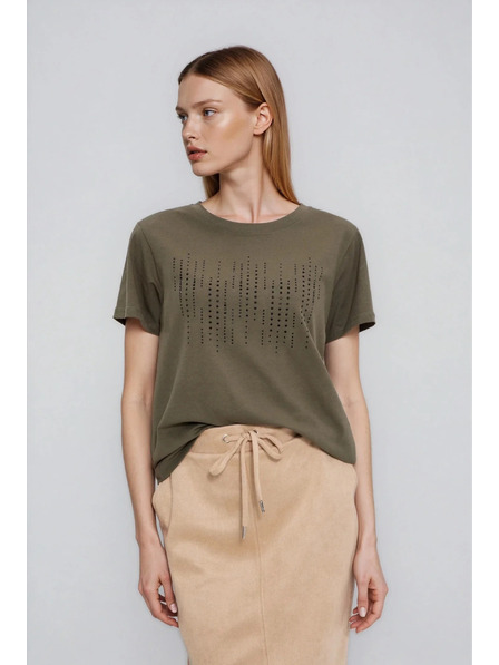 Moodo Olive Green Blouse with Pockets Moodo