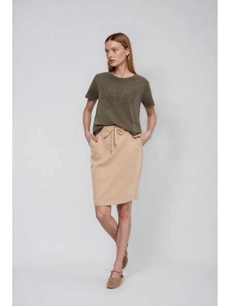 Moodo Olive Green Blouse with Pockets Moodo