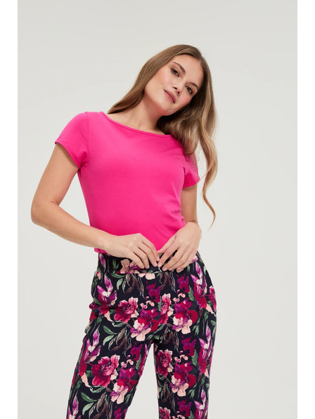 Moodo Cotton T-Shirt Fuchsia Moodo