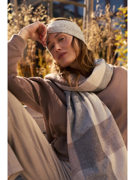 Moodo Gestrickte graue Stirnband Moodo