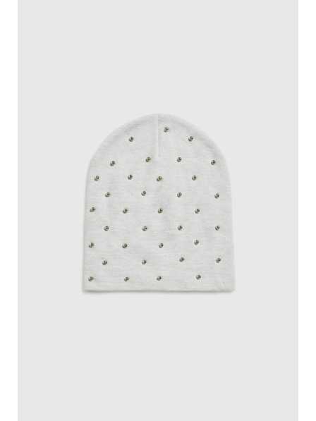 Moodo Mütze mit Perlen grau Moodo
