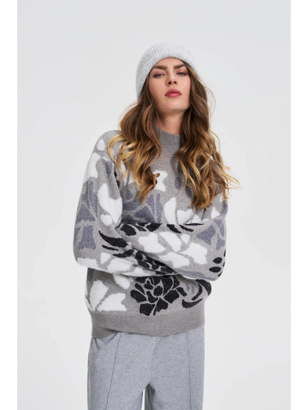 Moodo Mütze mit Wollanteil grau Moodo