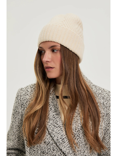 Moodo Hellbeige Wollmütze Moodo