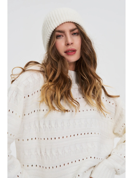 Moodo Weiße Wollmütze Moodo