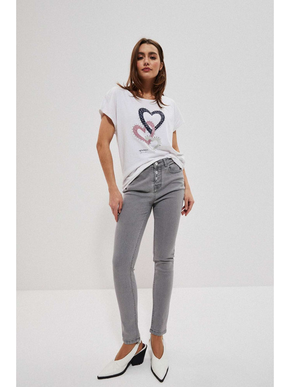 Moodo Graue Push-up Jeans Moodo