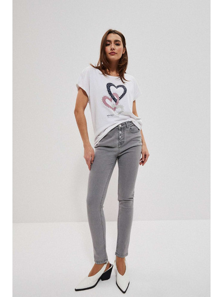 Moodo Graue Push-up Jeans Moodo