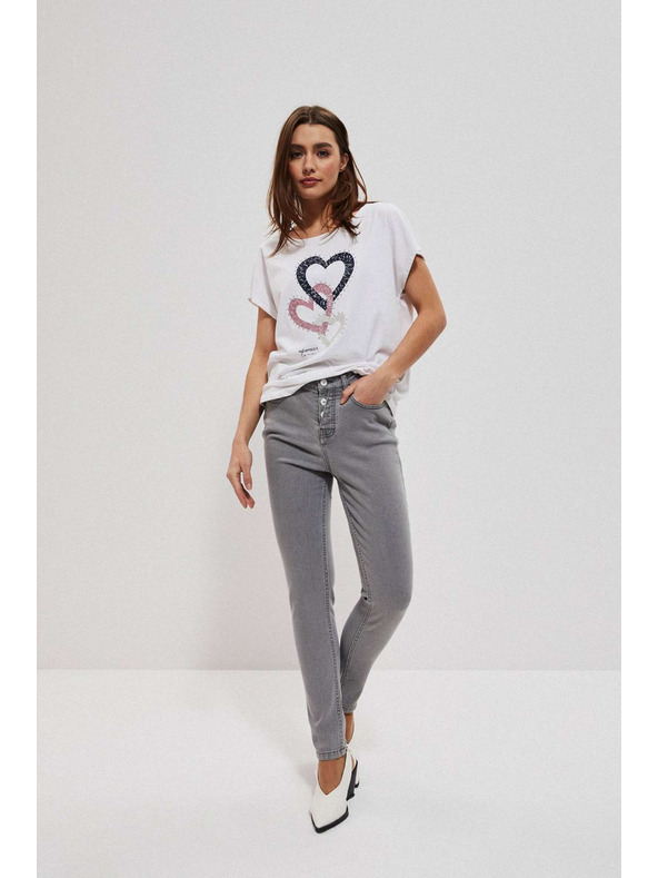 Moodo Graue Push-up Jeans Moodo