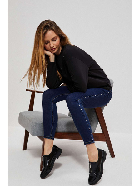 Moodo Röhrenjeans mit Ziernaht Moodo