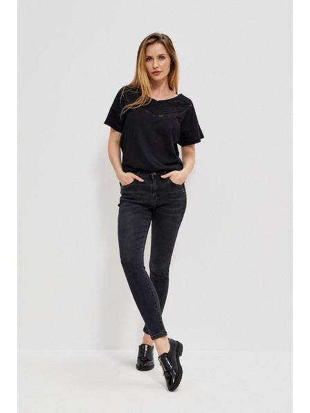 Moodo Skinny Jeans mit Used-Look Moodo