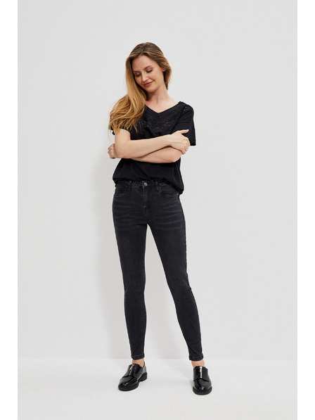 Moodo Skinny Jeans mit Used-Look Moodo