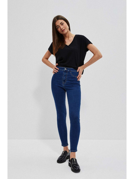 Moodo Blaue Jeans mit hoher Taille Moodo