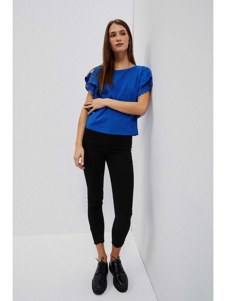 Moodo Figurnahe Jeans mit zerrissenen Saum Moodo