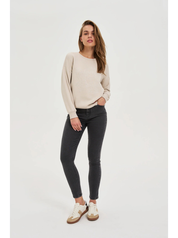 Moodo Enge graue Jeans Moodo