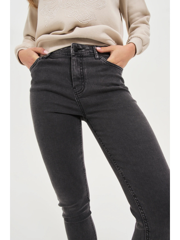 Moodo Enge graue Jeans Moodo