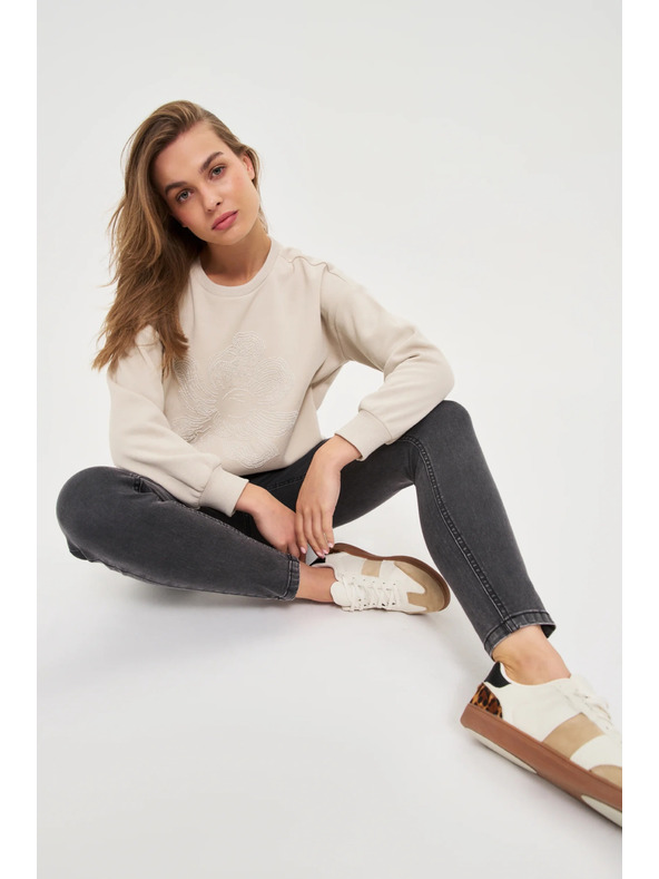 Moodo Enge graue Jeans Moodo