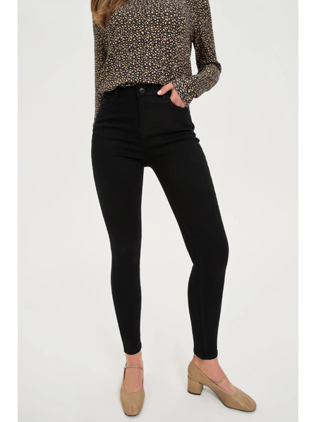 Moodo Enge schwarze Jeans Moodo