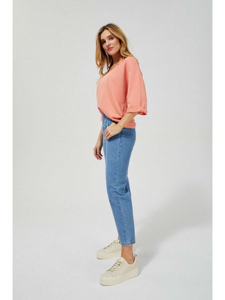Moodo Slouchy Jeans mit hoher Taille Moodo
