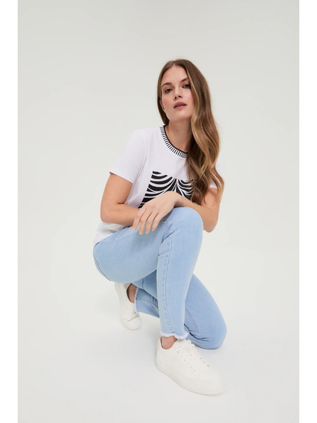 Moodo Enge Jeans hellblau Moodo