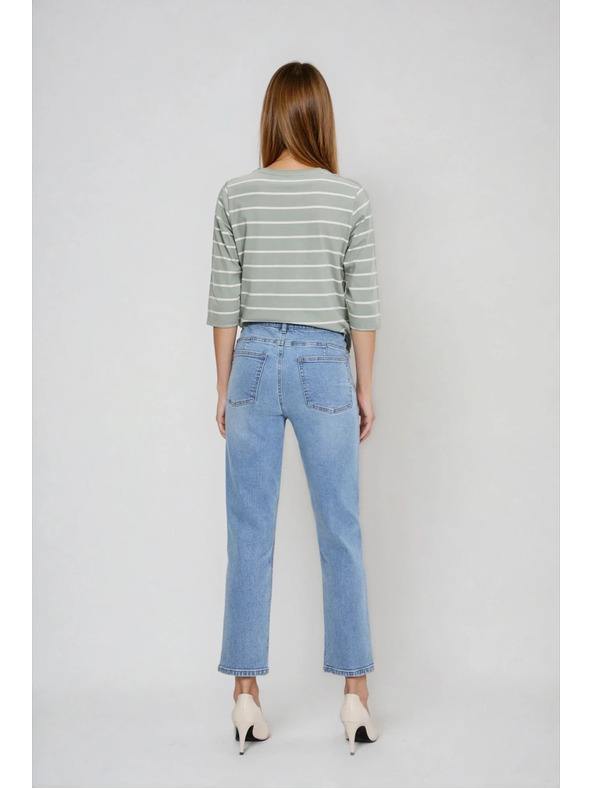 Moodo Blaue gerade Jeans Moodo