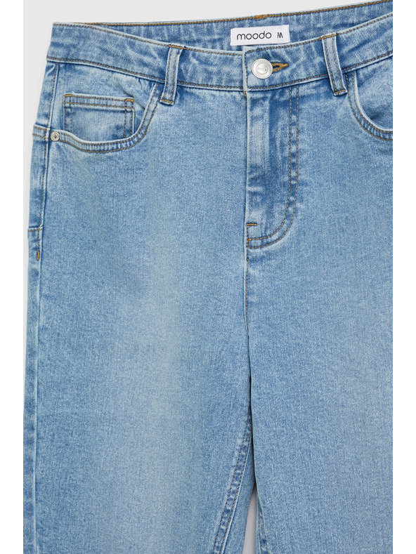 Moodo Blaue gerade Jeans Moodo