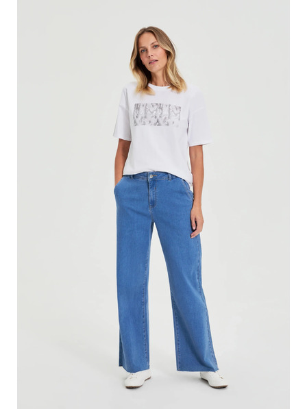 Moodo Weite Jeans blau Moodo