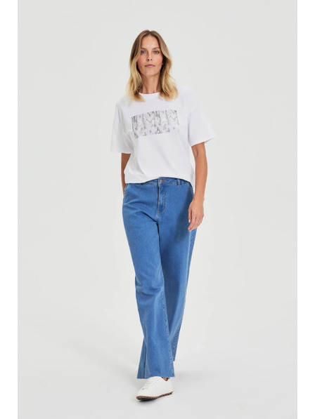 Moodo Weite Jeans blau Moodo