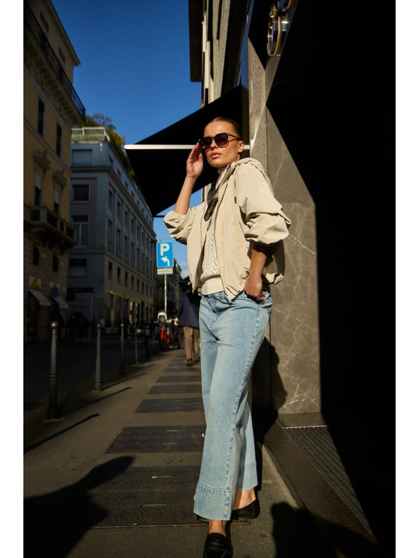 Moodo Weite Jeans hellblau Moodo