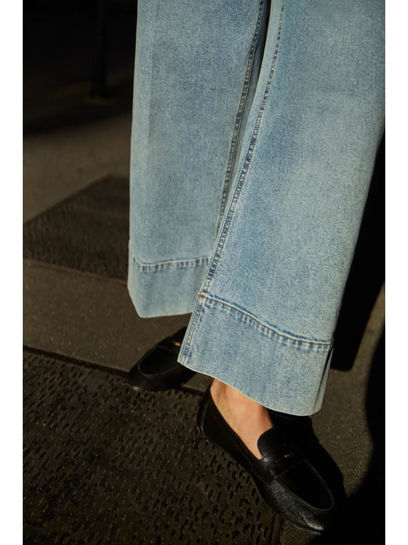 Moodo Weite Jeans hellblau Moodo