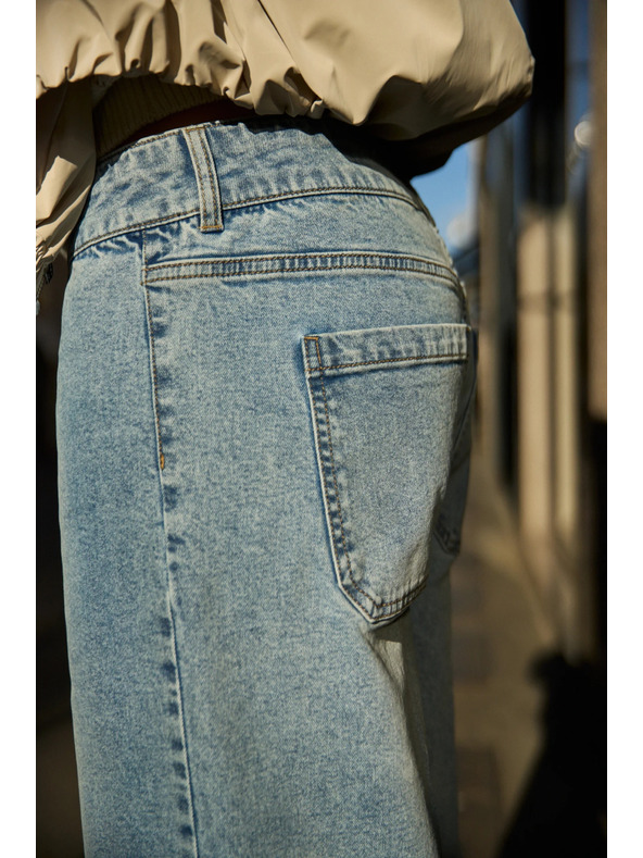 Moodo Weite Jeans hellblau Moodo