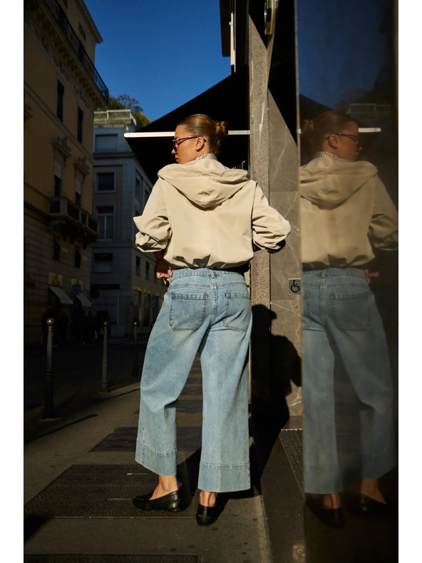 Moodo Weite Jeans hellblau Moodo