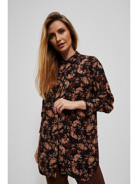 Moodo Hemd mit Herbstprint Moodo