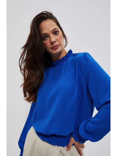 Moodo Glattes Hemd blau Moodo