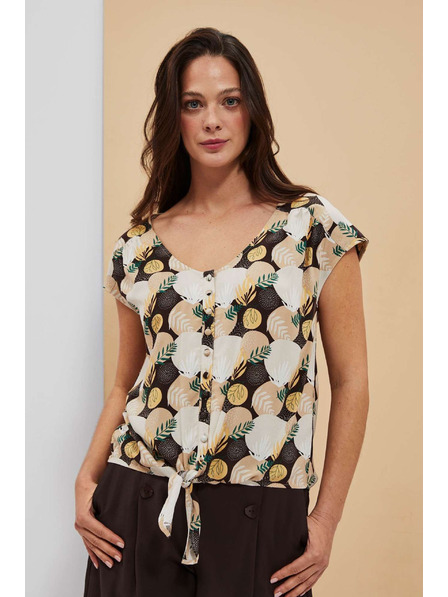 Moodo Hemdshirt mit Bindung Moodo