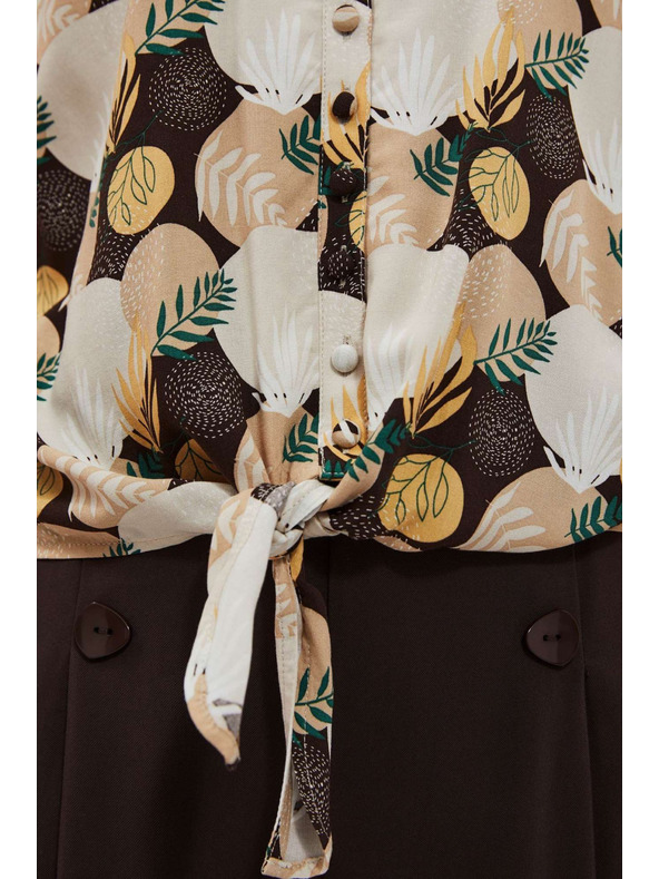 Moodo Hemdshirt mit Bindung Moodo