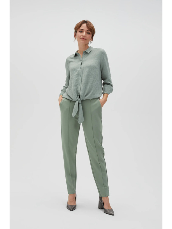 Moodo Olivgrünes Hemd Moodo mit Bindung