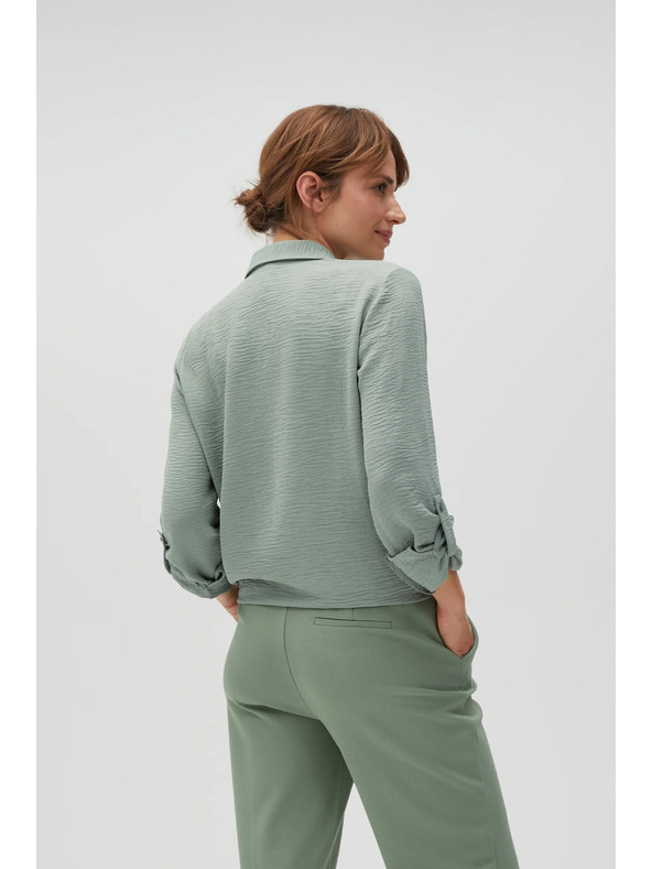 Moodo Olivgrünes Hemd Moodo mit Bindung