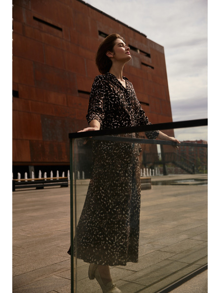 Moodo Braune Viskose-Bluse Moodo