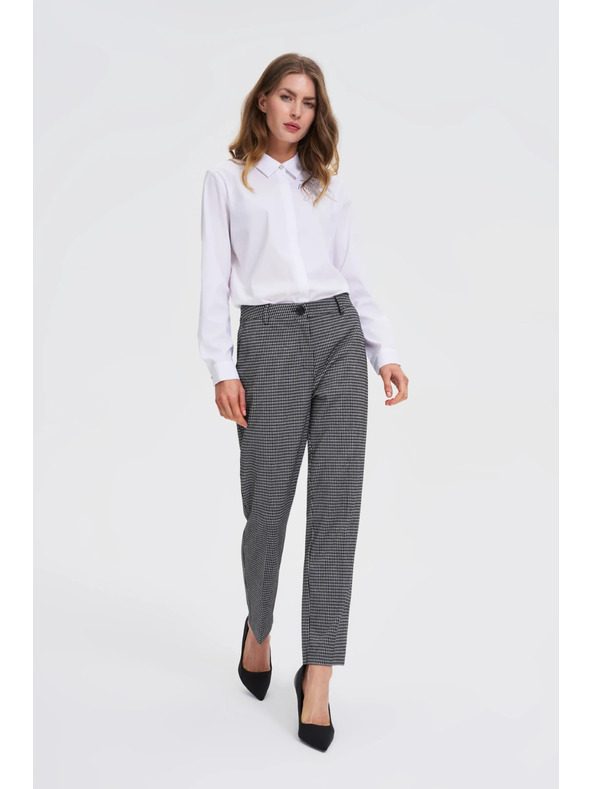 Moodo Weiße Bluse mit Kragen Moodo