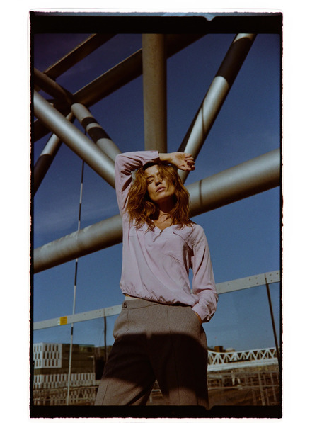 Moodo Rosa Viskose-Bluse Moodo