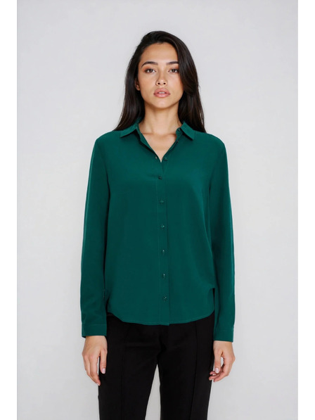 Moodo Grüne Viskose-Bluse Moodo