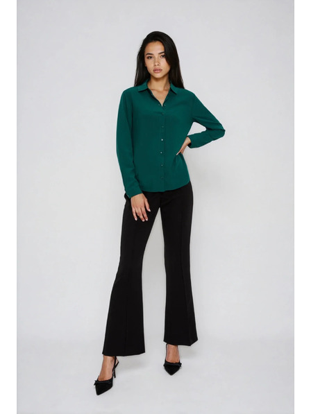 Moodo Grüne Viskose-Bluse Moodo