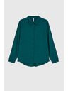 Moodo Grüne Viskose-Bluse Moodo