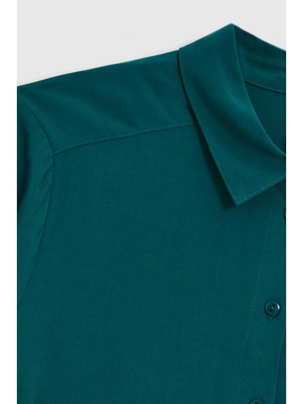 Moodo Grüne Viskose-Bluse Moodo