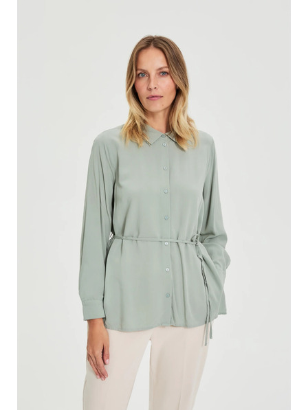 Moodo Olivgrünes Hemd Moodo mit Bindung