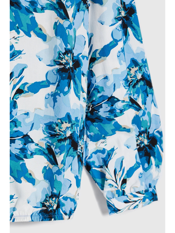 Moodo Gemustertes Hemd blau Moodo