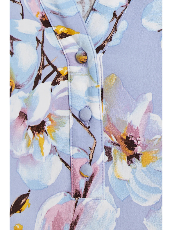 Moodo Hellblaue Viskose-Bluse Moodo