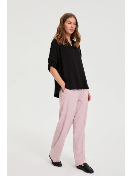 Moodo Schwarzes Viskosehemd Moodo