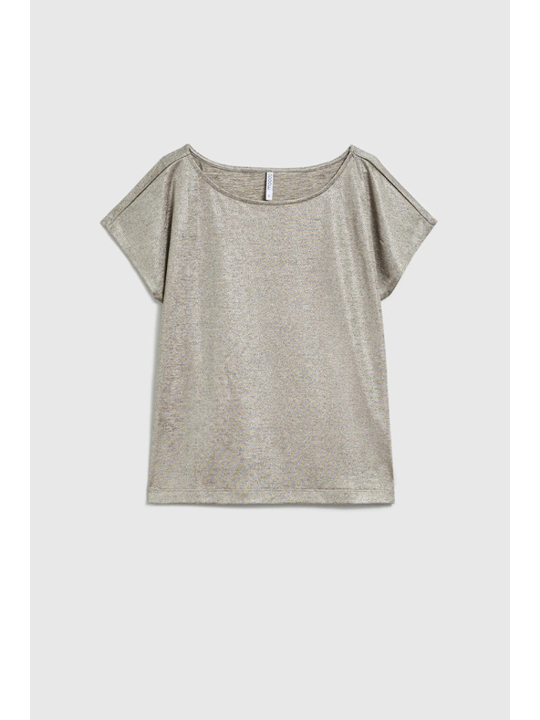 Moodo Glänzendes Top silber Moodo